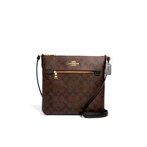Brown Coach crossbody bag
